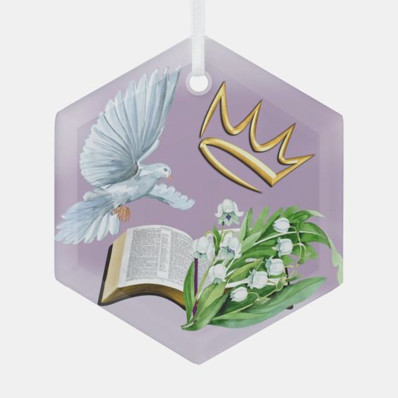 (image for) Job's Daughter Crown Glass Ornament